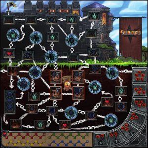 Clank-A-Deck-Building-Adventure-game-board